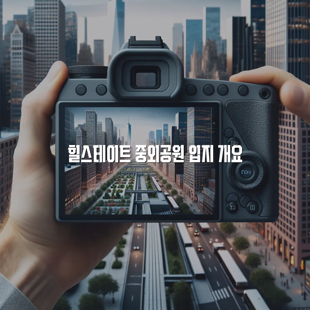 힐스테이트 중외공원 입지분석과 공원 인프라 총정리