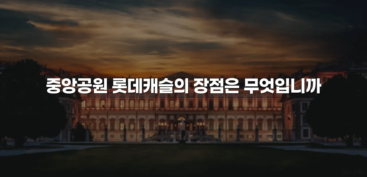 중앙공원 롯데캐슬 생활권 분석 총정리 3 중앙공원 롯데캐슬 생활권 분석 총정리