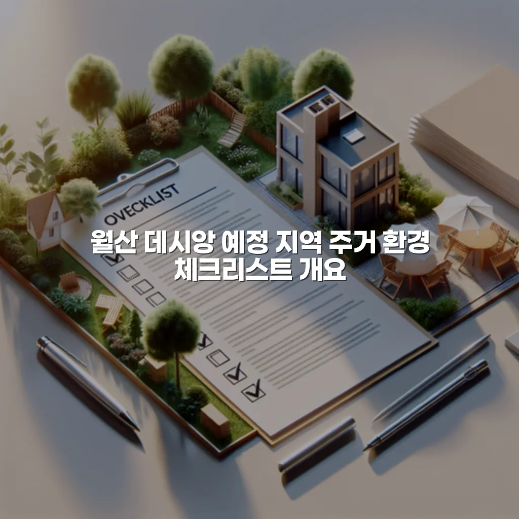 월산 데시앙 예정 지역 주거 환경 체크리스트 3 월산 데시앙 예정 지역 주거 환경 체크리스트